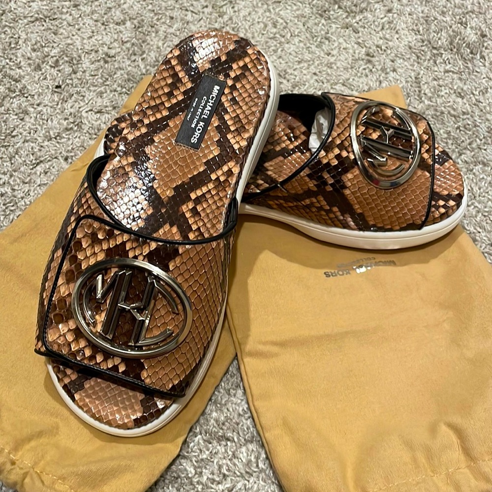 Michael Kors Collection, Jennifer Runway Slide Sandal